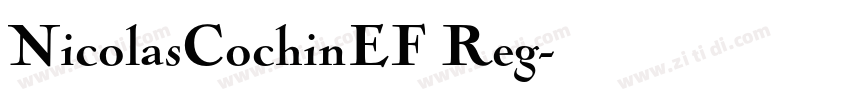 NicolasCochinEF Reg字体转换